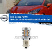 0 Freccia Anteriore LED Nissan Micra III K12 2002 - 2010: P21W Gear2 FINE SERIE: NO GARANZIA P21W: Lampadina frecce LED No-Hyperflash Gear2 FINE SERIE: NO GARANZIA