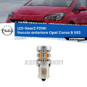 0 Freccia Anteriore LED Opel Corsa B S93 1993 - 2000: P21W Gear2 FINE SERIE: NO GARANZIA P21W: Lampadina frecce LED No-Hyperflash Gear2 FINE SERIE: NO GARANZIA