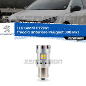 0 Freccia Anteriore LED Peugeot 308 Mk1 2007 - 2012: PY21W Gear3 PY21W: Lampadina frecce LED No-Hyperflash Gear3