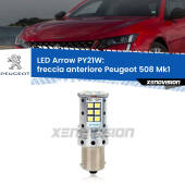 0 Freccia Anteriore LED Peugeot 508 Mk1 2010 - 2014: PY21W Arrow PY21W: Lampadina frecce LED No-Hyperflash Arrow