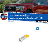 0 Freccia Anteriore LED PY27/7W per Ford usa F-150 2003 - 2007 PY27/7W Led 50W Pos. Lato Corto - Lenticolare - 700 Lumen - Arancio