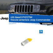 0 Freccia Anteriore LED PY27/7W per Jeep Commander 2005 - 2010 PY27/7W Led 50W Pos. Lato Corto - Lenticolare - 700 Lumen - Arancio