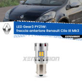 0 Freccia Anteriore LED Renault Clio III  2005 - 2011: PY21W Gear3 PY21W: Lampadina frecce LED No-Hyperflash Gear3