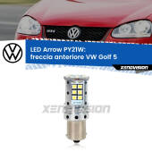 0 Freccia Anteriore LED VW Golf 5 2003 - 2009: PY21W Arrow PY21W: Lampadina frecce LED No-Hyperflash Arrow