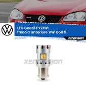 0 Freccia Anteriore LED VW Golf 5 2003 - 2009: PY21W Gear3 PY21W: Lampadina frecce LED No-Hyperflash Gear3