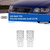 0 Freccia laterale LED Audi A3 8L faro bianco: T10 Bolt T10: LED Frecce Bolt Arancio (Coppia)