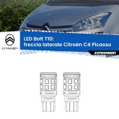 0 Freccia laterale LED Citroën C4 Picasso  2006 - 2013: T10 Bolt T10: LED Frecce Bolt Arancio (Coppia)