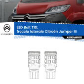 0 Freccia laterale LED Citroën Jumper III in poi: T10 Bolt T10: LED Frecce Bolt Arancio (Coppia)