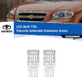 0 Freccia laterale LED Daewoo Aveo 2002 - 2005: T10 Bolt T10: LED Frecce Bolt Arancio (Coppia)