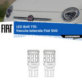 0 Freccia laterale LED Fiat 500 2007 - 2022: T10 Bolt T10: LED Frecce Bolt Arancio (Coppia)