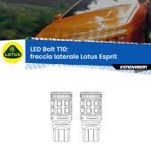 0 Freccia laterale LED Lotus Esprit 1989 - 2003: T10 Bolt T10: LED Frecce Bolt Arancio (Coppia)
