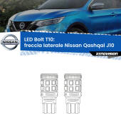 0 Freccia laterale LED Nissan Qashqai J10 2007 - 2013: T10 Bolt T10: LED Frecce Bolt Arancio (Coppia)