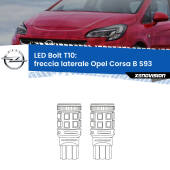 0 Freccia laterale LED Opel Corsa B S93 1993 - 2000: T10 Bolt T10: LED Frecce Bolt Arancio (Coppia)