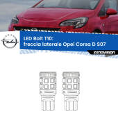 0 Freccia laterale LED Opel Corsa D S07 2006 - 2014: T10 Bolt T10: LED Frecce Bolt Arancio (Coppia)