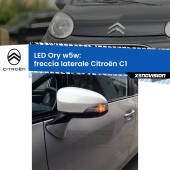 0 Freccia laterale LED per Citroën C1  2005 - 2013: Ory w5w W5W lampadina LED canbus arancio modello Ory