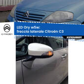 0 Freccia laterale LED per Citroën C3  2002 - 2009: Ory w5w W5W lampadina LED canbus arancio modello Ory