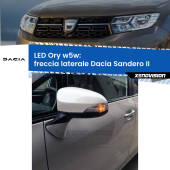 0 Freccia laterale LED per Dacia Sandero II 2012 in poi: Ory w5w W5W lampadina LED canbus arancio modello Ory