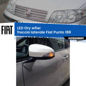 0 Freccia laterale LED per Fiat Punto 188 1999 - 2010: Ory w5w W5W lampadina LED canbus arancio modello Ory