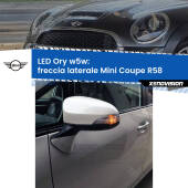 0 Freccia laterale LED per Mini Coupe R58 2011 - 2015: Ory w5w W5W lampadina LED canbus arancio modello Ory