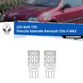 0 Freccia laterale LED Renault Clio II Mk2 1998 - 2004: T10 Bolt T10: LED Frecce Bolt Arancio (Coppia)