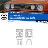 0 Freccia laterale LED VW Golf 2  1983 - 1990: T10 Bolt T10: LED Frecce Bolt Arancio (Coppia)