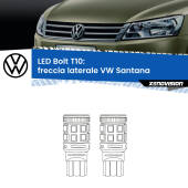 0 Freccia laterale LED VW Santana 1995 - 2012: T10 Bolt T10: LED Frecce Bolt Arancio (Coppia)