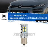 0 Freccia posteriore LED Citroën Berlingo III 2018 in poi: PY21W Arrow PY21W: Lampadina frecce LED No-Hyperflash Arrow