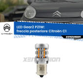 0 Freccia posteriore LED Citroën C1 2005 - 2013: P21W Gear2 FINE SERIE: NO GARANZIA P21W: Lampadina frecce LED No-Hyperflash Gear2 FINE SERIE: NO GARANZIA