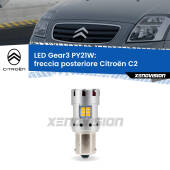 0 Freccia posteriore LED Citroën C2 2003 - 2009: PY21W Gear3 PY21W: Lampadina frecce LED No-Hyperflash Gear3