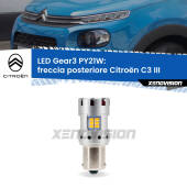 0 Freccia posteriore LED Citroën C3 III 2016 in poi: PY21W Gear3 PY21W: Lampadina frecce LED No-Hyperflash Gear3