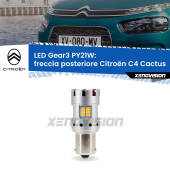 0 Freccia posteriore LED Citroën C4 Cactus 2014 in poi: PY21W Gear3 PY21W: Lampadina frecce LED No-Hyperflash Gear3
