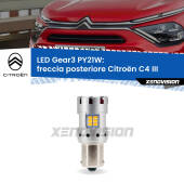 0 Freccia posteriore LED Citroën C4 III 2020 in poi: PY21W Gear3 PY21W: Lampadina frecce LED No-Hyperflash Gear3