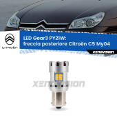 0 Freccia posteriore LED Citroën C5 My04 2004 - 2008: PY21W Gear3 PY21W: Lampadina frecce LED No-Hyperflash Gear3