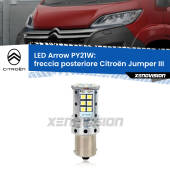 0 Freccia posteriore LED Citroën Jumper III in poi: PY21W Arrow PY21W: Lampadina frecce LED No-Hyperflash Arrow