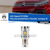 0 Freccia posteriore LED Citroën Jumpy III 2016 in poi: PY21W Gear3 PY21W: Lampadina frecce LED No-Hyperflash Gear3