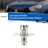 0 Freccia posteriore LED Dacia Dokker 2012 in poi: PY21W Gear3 PY21W: Lampadina frecce LED No-Hyperflash Gear3