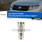 0 Freccia posteriore LED Dacia Logan II 2012 in poi: PY21W Gear3 PY21W: Lampadina frecce LED No-Hyperflash Gear3
