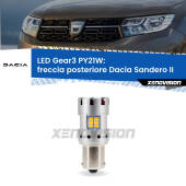0 Freccia posteriore LED Dacia Sandero II 2012 in poi: PY21W Gear3 PY21W: Lampadina frecce LED No-Hyperflash Gear3