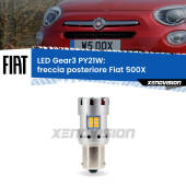 0 Freccia posteriore LED Fiat 500X  restyling: PY21W Gear3 PY21W: Lampadina frecce LED No-Hyperflash Gear3