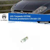 0 Freccia posteriore LED HY21W Torpedo per Citroën C8  2002 - 2010 HY21W (BAW9S): LED Torpedo Canbus Arancio