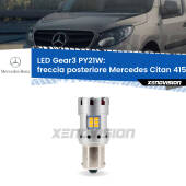 0 Freccia posteriore LED Mercedes Citan 415 2012 in poi: PY21W Gear3 PY21W: Lampadina frecce LED No-Hyperflash Gear3
