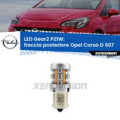 0 Freccia posteriore LED Opel Corsa D S07 faro giallo: P21W Gear2 FINE SERIE: NO GARANZIA P21W: Lampadina frecce LED No-Hyperflash Gear2 FINE SERIE: NO GARANZIA