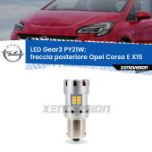 0 Freccia posteriore LED Opel Corsa E X15 2014 - 2019: PY21W Gear3 PY21W: Lampadina frecce LED No-Hyperflash Gear3