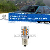 0 Freccia posteriore LED Peugeot 306 Mk1 1993 - 2001: P21W Gear2 FINE SERIE: NO GARANZIA P21W: Lampadina frecce LED No-Hyperflash Gear2 FINE SERIE: NO GARANZIA