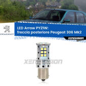 0 Freccia posteriore LED Peugeot 306 Mk2 1997 - 1999: PY21W Arrow PY21W: Lampadina frecce LED No-Hyperflash Arrow