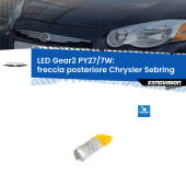 0 Freccia posteriore LED PY27/7W per Chrysler Sebring 2001 - 2007 PY27/7W Led 50W Pos. Lato Corto - Lenticolare - 700 Lumen - Arancio