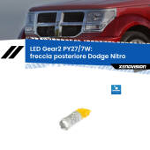 0 Freccia posteriore LED PY27/7W per Dodge Nitro  2006 - 2012 PY27/7W Led 50W Pos. Lato Corto - Lenticolare - 700 Lumen - Arancio