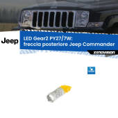 0 Freccia posteriore LED PY27/7W per Jeep Commander 2005 - 2010 PY27/7W Led 50W Pos. Lato Corto - Lenticolare - 700 Lumen - Arancio
