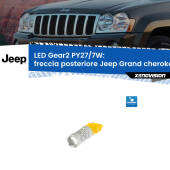 0 Freccia posteriore LED PY27/7W per Jeep Grand cherokee III WK 2005 - 2010 PY27/7W Led 50W Pos. Lato Corto - Lenticolare - 700 Lumen - Arancio