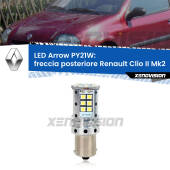 0 Freccia posteriore LED Renault Clio II Mk2 faro bianco: PY21W Arrow PY21W: Lampadina frecce LED No-Hyperflash Arrow